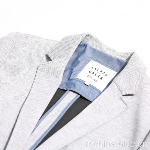 Blazer tricoté de haute qualité pour hommes